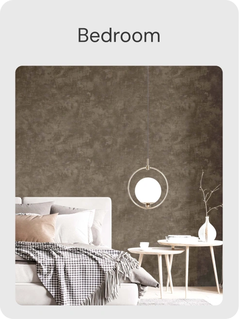 Bedroom Area with Plaster Wallpaper texture